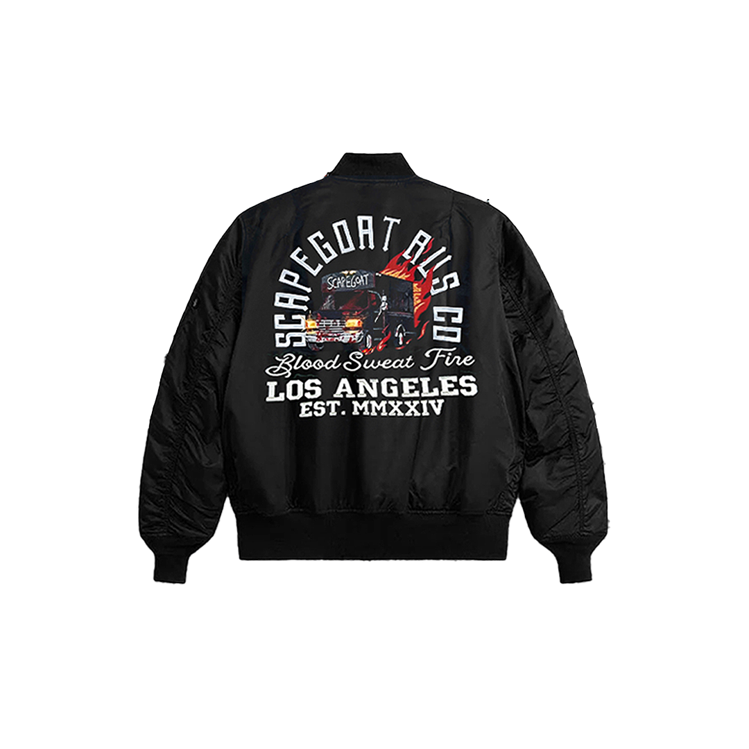 Signed Scapegoat Bus Co. Bomber Jacket